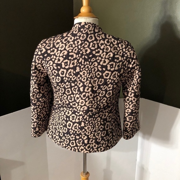 LOFT Animal Print Spotted Jacket Size XS EUC - Picture 8 of 9